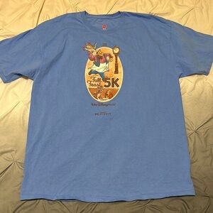 Walt Disney World Run 2018 Lady & The Tramp Fall Feast 5K Misfit Blue T-Shirt